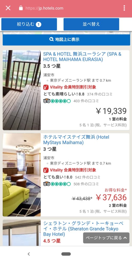 Hotels.com 東京ディズニーランド